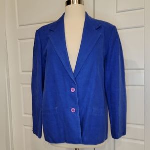 LINDSEY BLAKE VINTAGE LINEN BLAZER SIZE 12